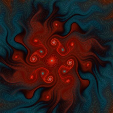 Fraktal akış serisi. Hayatın sanat, akış görselleştirme, fraktal geometri, kaos teorisi, bilim ve tasarım konularındaki akışının güçlü bir görsel ifadesi..