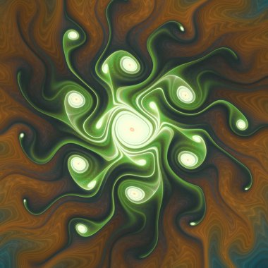 Fraktal Geometri serisi. Fraktal tasarım, bilim, görselleştirme, organik geometri ve matematik konularındaki görünmez kozmik akımların görsel bir temsili..