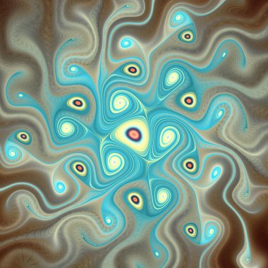 Fraktal Geometri serisi. Fraktal tasarım, bilim, görselleştirme, organik geometri ve matematik konularında gelişen doğal kalıpların canlı bir tasviri..