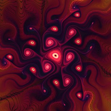 Fraktal akış serisi. Kaos teorisi, sanat, akış görselleştirme, fraktal geometri, bilim ve tasarım konularındaki derin uzay enerjilerinin canlı bir yorumu.