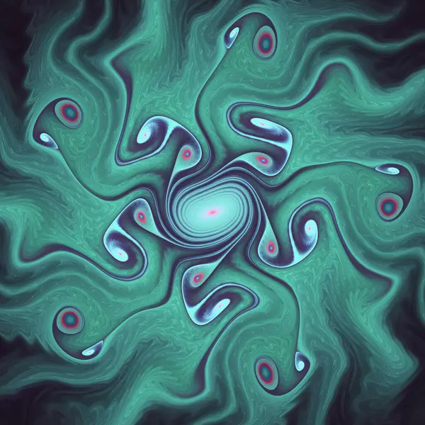 Fraktal Geometri serisi. Evrenin görsel, organik geometri, matematik, fraktal tasarım ve bilim konularındaki iç ritminin soyut bir tasviri..