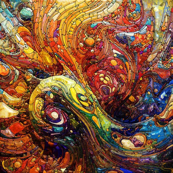 Işıldayan Cam serisi. Spektrum Analizi, Sanat Terapisi, Hayal gücü konularındaki titreşimli enerji kalıplarının etkileşimi.