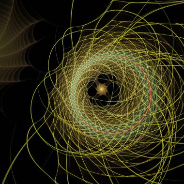 Dalga Fonksiyonu serisi. Modern bilim ve araştırma konularında dalgalanan frekans dalgalarının arkaplan bileşimi.