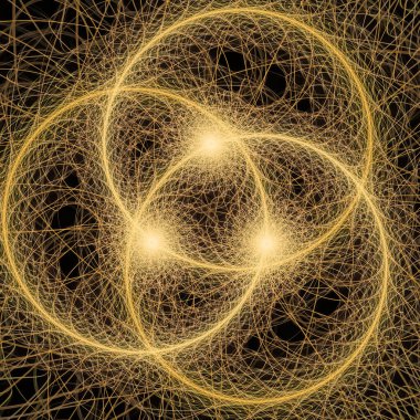 Kuantum Dinamik serisi. Modern bilim ve araştırma konularında girdap, bükülme, etkileşim ve dalga desenlerinin yaratıcı düzenlemesi.