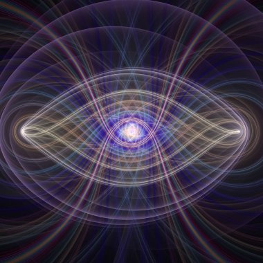 Fraktal Geometri serisi. Fraktal tasarım, bilim, görselleştirme, geometri ve matematik konularında parlayan, ışıl ışıl enerji kalıplarının yaratıcı temsili.