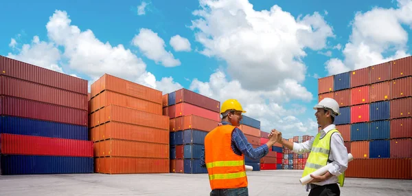Conteneur Cargo Cargo Pour Exportation Logistique Importation — Photo