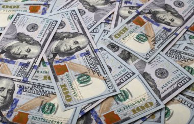 Dünya parası - Soyut arka plan ABD dolarlarının çoğu