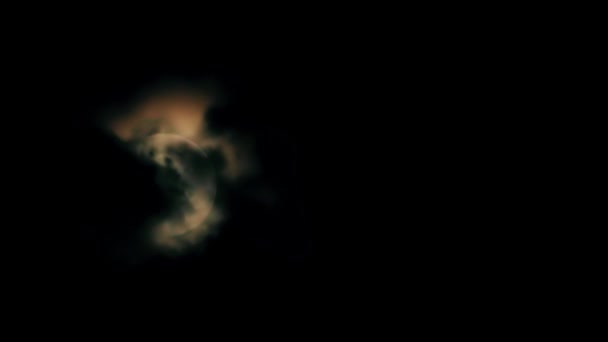 Cielo Notturno Lasso Tempo Lunare — Video Stock