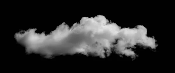Большие Белые Облака Облако Изолировано Черном Небе Пушистой Белой Облачной — стоковое фото
