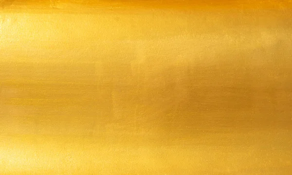 Fondo Textura Pared Oro Pintura Lámina Oro Brillante Amarillo Hoja — Foto de Stock