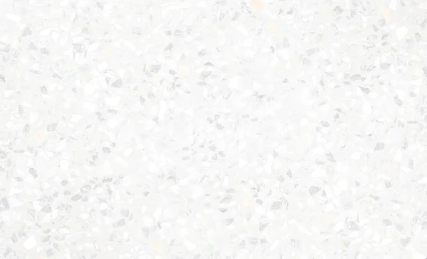 Terrazzo Mermer Döşemeli Taş Duvar Dokusu Soyut Beyaz Gri Arkaplan — Stok fotoğraf
