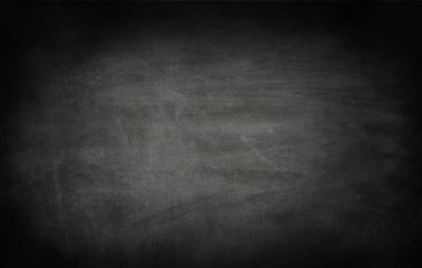 Kara tahta dokusu soyut arkaplan grunge kir beyaz tebeşir ile silinmiş boş siyah billboard duvarı, kopyalama alanı, öge duvar kâğıdı iletişimi geri tepmesi için kullanılabilir