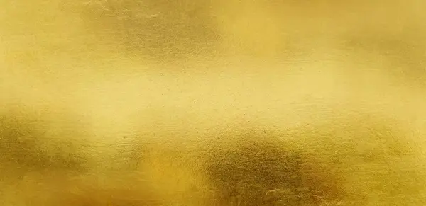 Gouden Muur Textuur Achtergrond Geel Glanzend Goudfolie Verf Muur Oppervlak Rechtenvrije Stockafbeeldingen