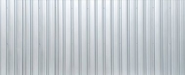 Metal alüminyum gümüş kıvrımlı şeritli duvar arkaplanı dikey desenli.