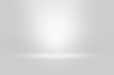 Abstract gray gradient studio background, empty room showcase interior wall and floor with white light bright from spotlight. Blank studio for product displa