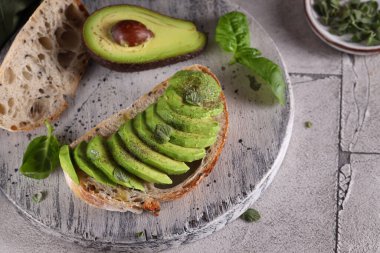 Aperatif öğle yemeği bruschetta sağlıklı yemekler.