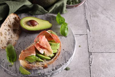 Aperatif öğle yemeği bruschetta sağlıklı yemekler.