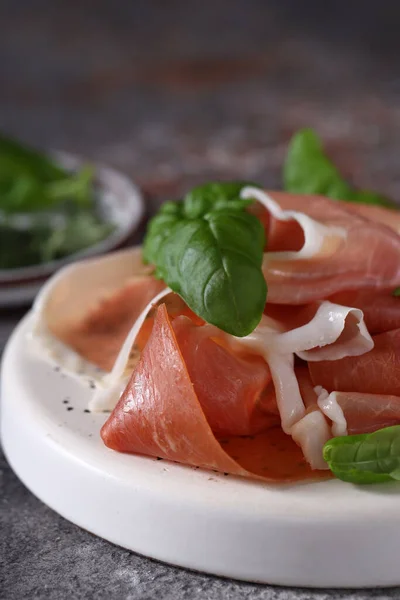 natural organic meat delicacy jamon ham prosciutto