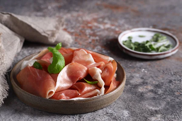 Natuurlijk Biologisch Vlees Delicatesse Jamon Ham Prosciutto — Stockfoto