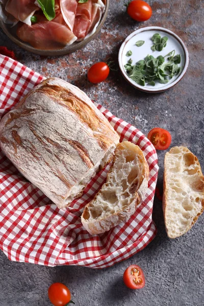 Natural Organic Homemade Sourdough Bread — Stock Photo, Image