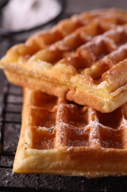 Belgian waffles for breakfast and dessert