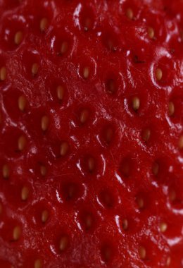 macro shot of fresh organic strawberries