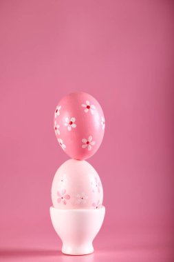 Paskalya hala hayat dekoru yumurtaları çiçekleri