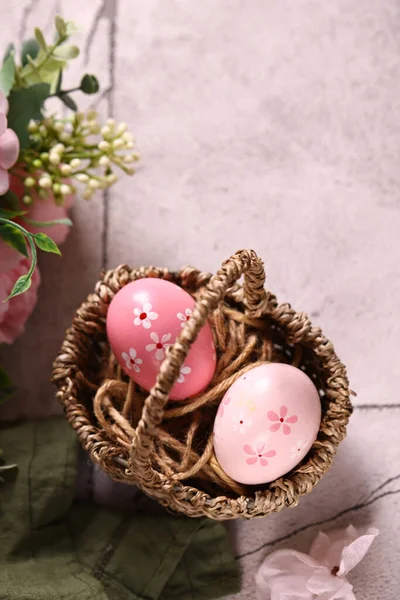 イースターまだ人生の装飾卵の花 — ストック写真