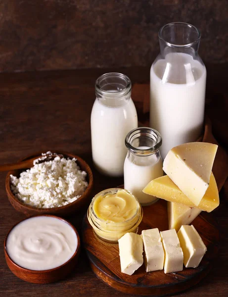 Farma Mléčné Výrobky Zdravé Super Potraviny — Stock fotografie
