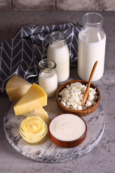 Молочные Продукты Здоровое Питание — стоковое фото