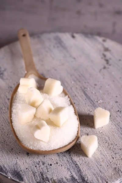 Natürlicher Bio Zucker Sand Und Raffinierter Zucker — Stockfoto