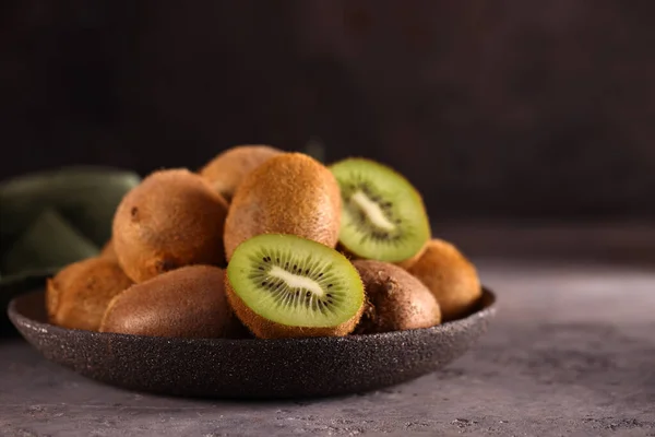 Dojrzałe Owoce Organiczne Zielone Kiwi Zdrowa Żywność — Zdjęcie stockowe
