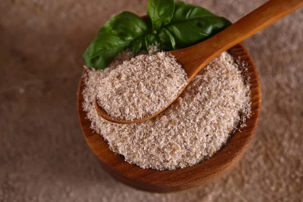 stock image fiber psyllium for a healthy diet superfood