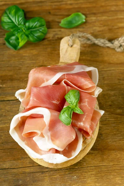 Presunto Parma Italiano Delicadeza Carne Fria — Fotografia de Stock