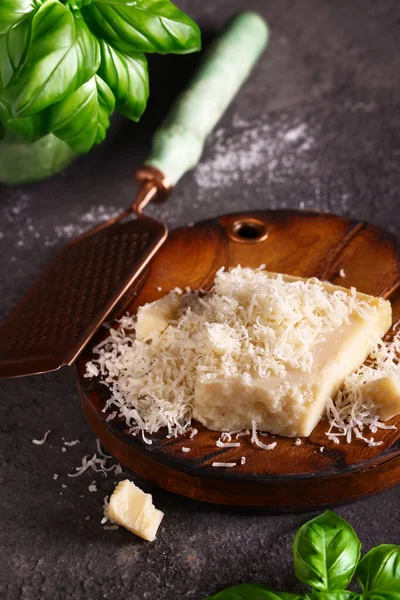 Natural Organic Hard Parmesan Cheese — Fotografia de Stock