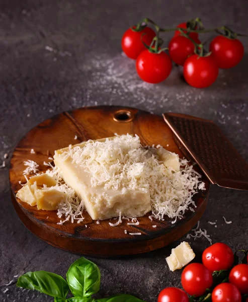 Natural Organic Hard Parmesan Cheese — Foto Stock
