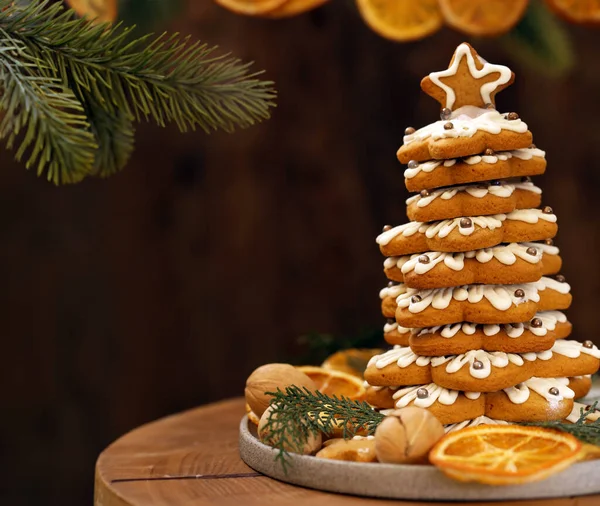 Christmas Dessert Table Christmas Decor — Stock Photo, Image