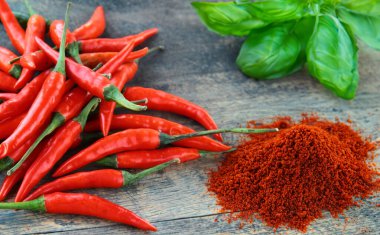 sıcak kırmızı taze organik biber