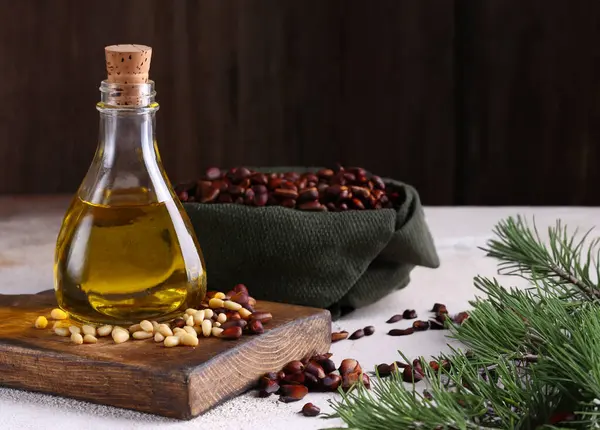 organic vegetable oil from pine nuts