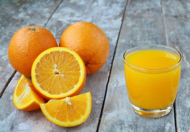 Meyve suyu ve tatlı için taze portakallar