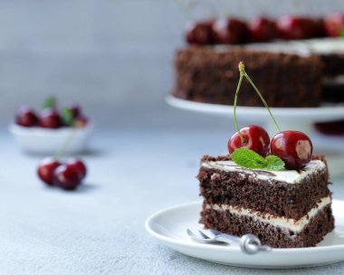 Taze böğürtlenli pasta turtası.