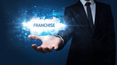 FRANCHISE 'yi tutan İşadamının Eli