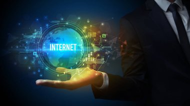 Zarif el ele tutuşma Interpol yazıtları, dijital teknoloji kavramı