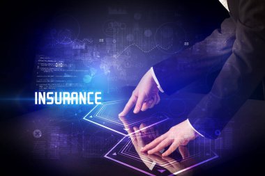 INSURANCE yazıtları ve yeni çağ güvenlik kavramı olan dijital tabloya dokunmak