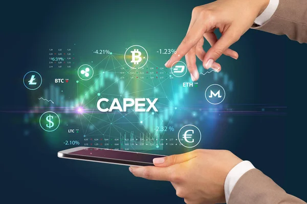 Capex Yazıtlı Bir Dokunmatik Ekran Fırsatı Konsepti — Stok fotoğraf
