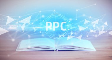 PPC kısaltmalı kitabı aç, modern teknoloji kavramı