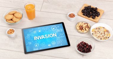 INVASION yazıtlı sağlıklı Tablet Pc bileşimi, bağışıklık sistemi güçlendirme kavramı