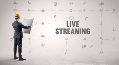 LIVE STREAMING yazıt kavramı ile yeni bir sosyal medya platformu üzerinde çalışan mühendis