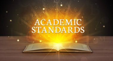 Açık bir kitaptan çıkan Akademik Standartlar yazımı, eğitim kavramı