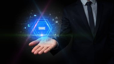 Erkek el ele tutuşması Paylaşım yazması, sosyal medya kavramı